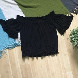Cute Cropped Off-The-Shoulder Top